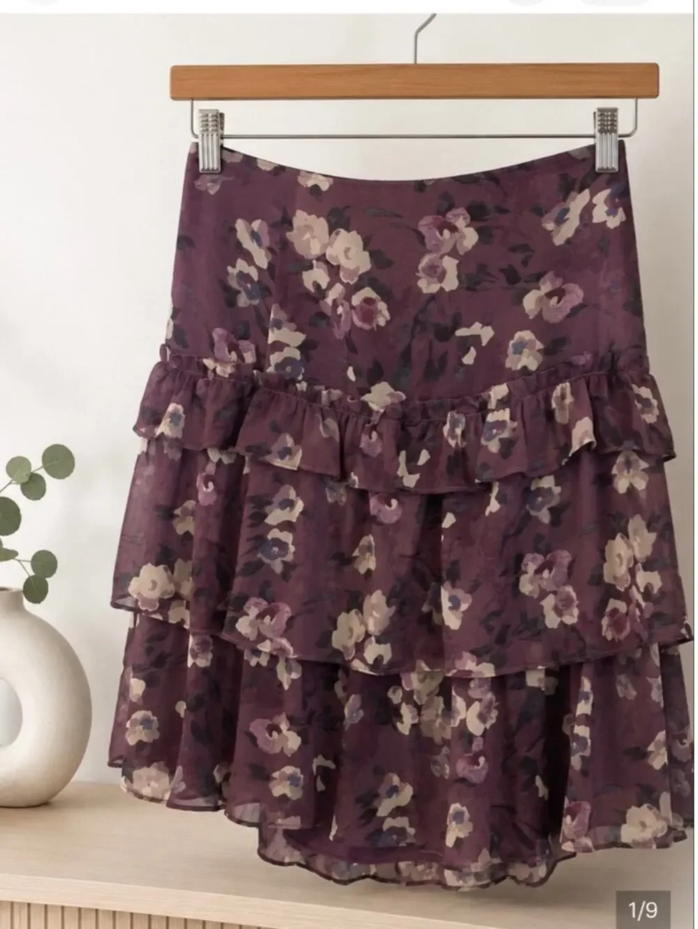 NWOT: Ralph Lauren Floral Tiered Skirt in Size 10